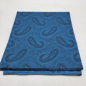 Teal Black Paisley Cranston Print Works Cotton Fabric Sewing Quilting 1.5 Yards